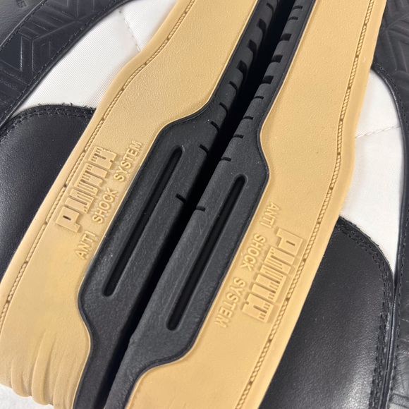 PUMA X MCM Slipstreram Low Court Black & White Leather Sneakers Made in Italy - Picture 9 of 17